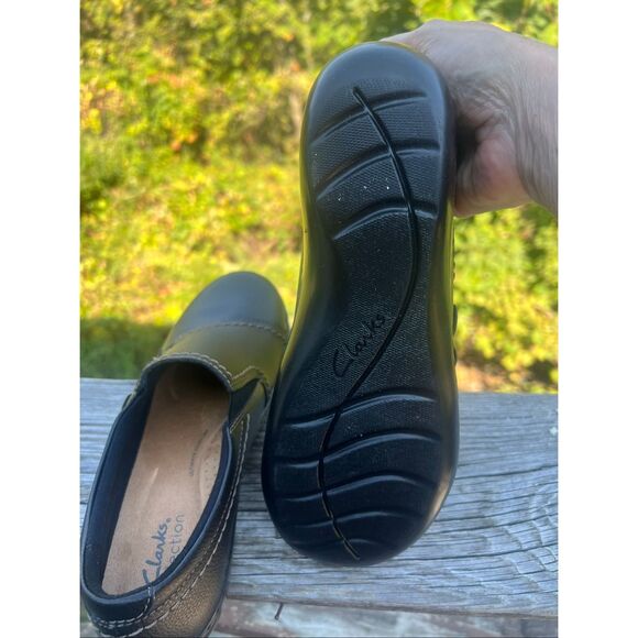 Clarks Collection Ashland Effie Women Sz 8 Black Leather Loafers NWOB - Picture 4 of 8